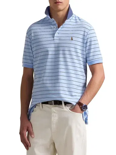 Polo Ralph Lauren Men's Classic-Fit Striped Soft Cotton Polo Shirt | Thumbnail 3