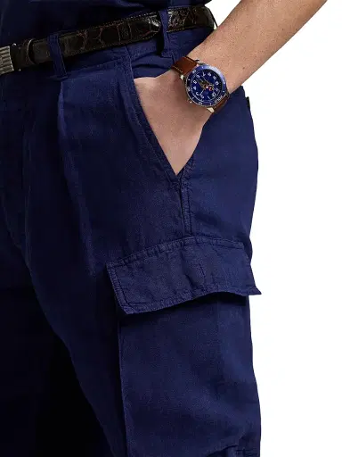 Polo Ralph Lauren Men's Lateef Slim-Tapered-Fit Linen Cargo Pants - Newport Navy | Thumbnail 5 Polo Ralph Lauren Men's Lateef Slim-Tapered-Fit Linen Cargo Pants - Newport Navy | Thumbnail 5