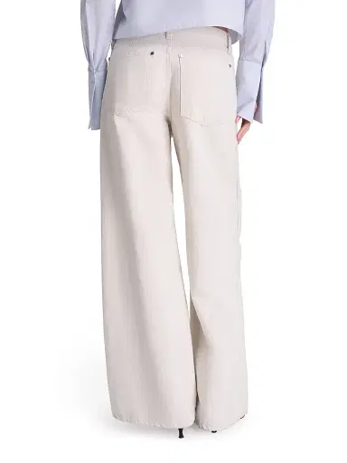 TWP Women's Almost Famous Wide-Leg Jeans - Natural - Size 30 | Thumbnail 5 TWP Women's Almost Famous Wide-Leg Jeans - Natural - Size 30 | Thumbnail 5