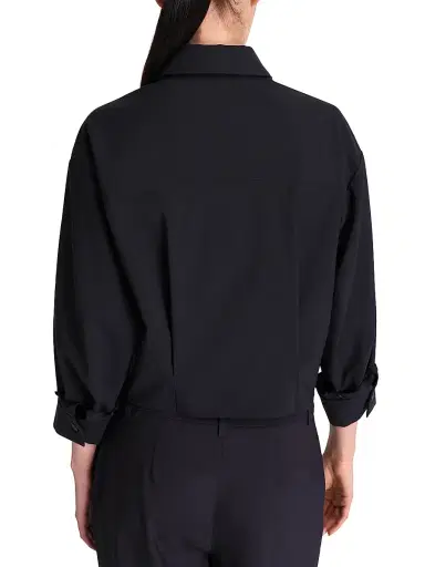 TWP Women's Next Chapter Asymmetric Shirt - Midnight - Size Large | Thumbnail 5