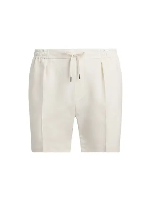 Men's Hand-Tailored Pleated Silk-Linen Shorts - Classic Cream