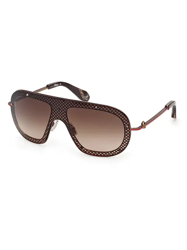 Men's Aviator Sunglasses - Bronze Red Brown