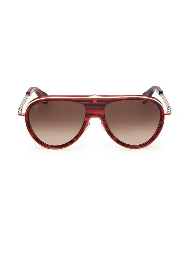 Christian Louboutin Men's 61MM Aviator Sunglasses | Thumbnail 2