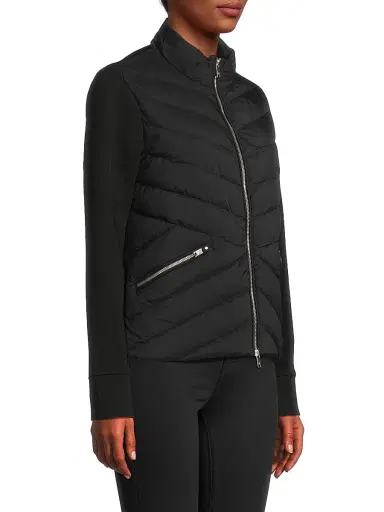 Moose Knuckles Women's Air Down Beaconsfield Hybrid Jacket - Black | Thumbnail 4