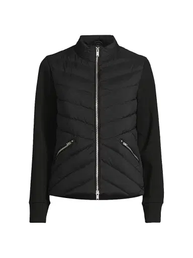 Moose Knuckles Women's Air Down Beaconsfield Hybrid Jacket - Black | Thumbnail 1