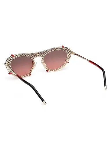 Christian Louboutin Women's Cat-Eye Sunglasses - Pale Gold Red | Thumbnail 4 Christian Louboutin Women's Cat-Eye Sunglasses - Pale Gold Red | Thumbnail 4