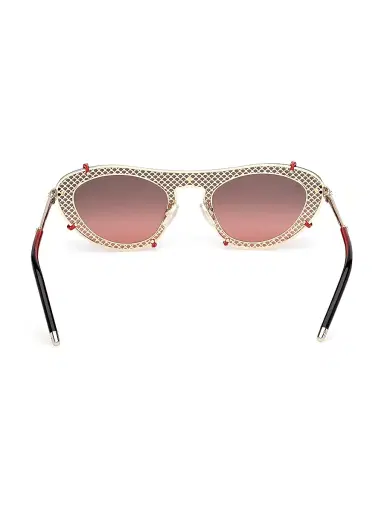 Christian Louboutin Women's Cat-Eye Sunglasses - Pale Gold Red | Thumbnail 5 Christian Louboutin Women's Cat-Eye Sunglasses - Pale Gold Red | Thumbnail 5