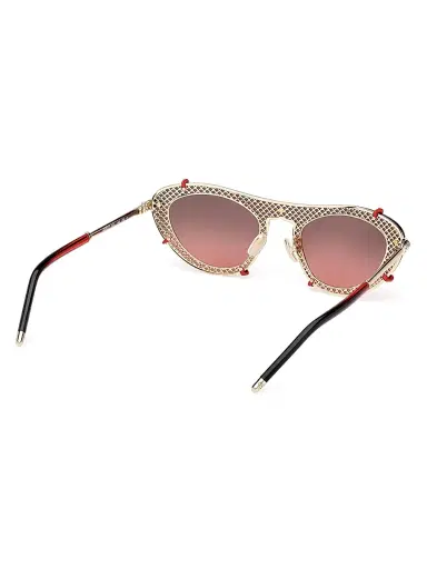 Christian Louboutin Women's Cat-Eye Sunglasses - Pale Gold Red | Thumbnail 6 Christian Louboutin Women's Cat-Eye Sunglasses - Pale Gold Red | Thumbnail 6