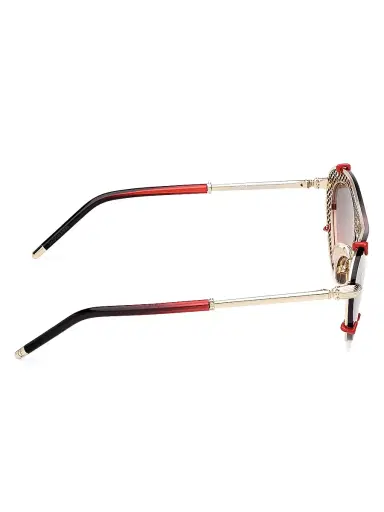 Christian Louboutin Women's Cat-Eye Sunglasses - Pale Gold Red | Thumbnail 7 Christian Louboutin Women's Cat-Eye Sunglasses - Pale Gold Red | Thumbnail 7