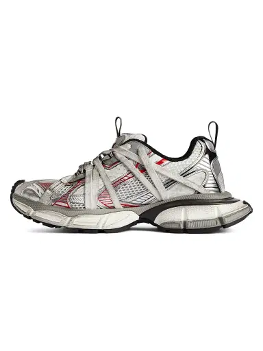 Balenciaga Men's 3XL Extreme Laces B Sneakers - Grey Silver Red - Size 6 | Thumbnail 6 Balenciaga Men's 3XL Extreme Laces B Sneakers - Grey Silver Red - Size 6 | Thumbnail 6