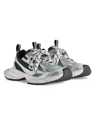 Balenciaga Men's 3XL Gradient Sneakers - Black Grey White - Size 14 | Thumbnail 2