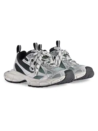 Balenciaga Women's 3XL Gradient Sneakers - Black Grey White - Size 12 | Thumbnail 2