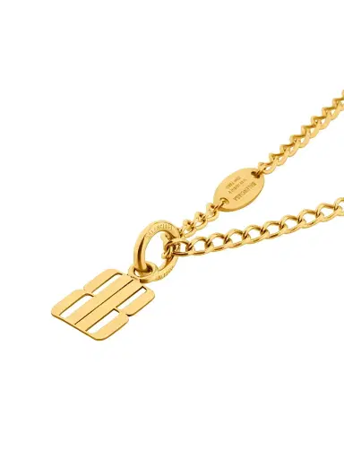 Balenciaga Women's Nano Thin Necklace - Gold | Thumbnail 3