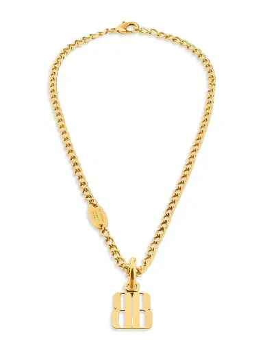 Balenciaga Women's Nano Thin Necklace - Gold | Thumbnail 1