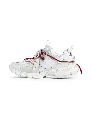 Balenciaga Men's Track Trail Laces Sneakers - White Red Grey - Size 14 | Thumbnail 5 Balenciaga Men's Track Trail Laces Sneakers - White Red Grey - Size 14 | Thumbnail 5