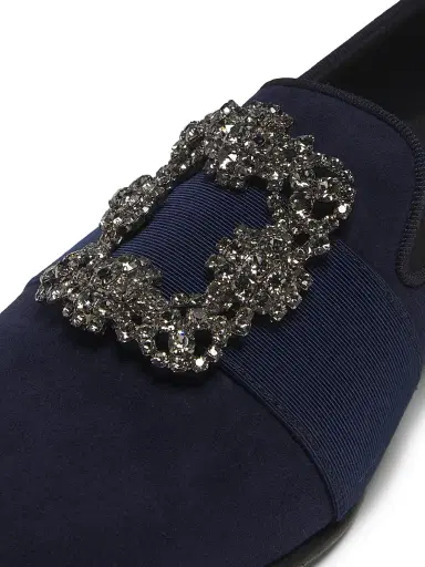 Manolo Blahnik Men's Carlton Suede Loafers - Navy - Size 8.5 | Thumbnail 5 Manolo Blahnik Men's Carlton Suede Loafers - Navy - Size 8.5 | Thumbnail 5