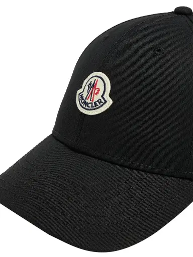 Moncler Women's Baseball Hat in Cotton Gabardine | Thumbnail 3