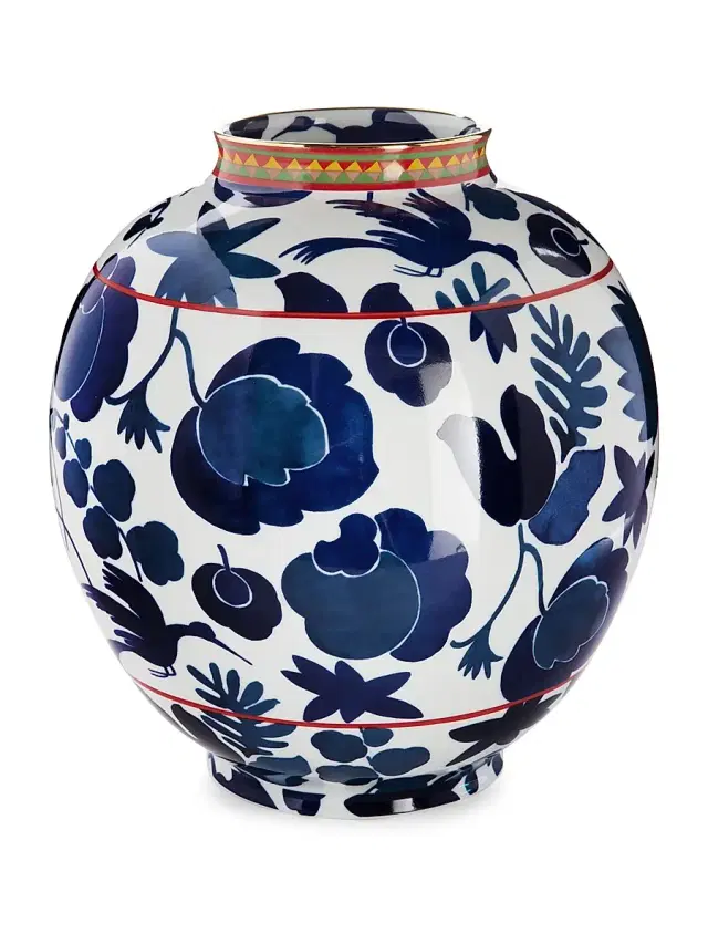 Big Bubble Vase - Wildbird Blue