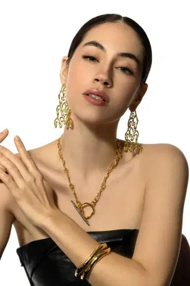 ALEXIS BITTAR Solanales Crystal Chandelier Earrings | Thumbnail 2
