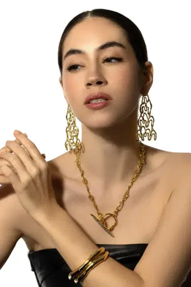 ALEXIS BITTAR Solanales Crystal Chandelier Earrings | Thumbnail 3