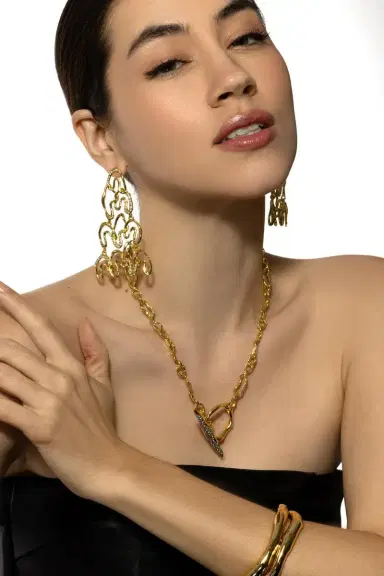 ALEXIS BITTAR Solanales Crystal Chandelier Earrings | Thumbnail 4