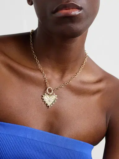 Marlo Laz Small Spiked Pavé 14-karat Gold Diamond Necklace | Thumbnail 2 Marlo Laz Small Spiked Pavé 14-karat Gold Diamond Necklace | Thumbnail 2