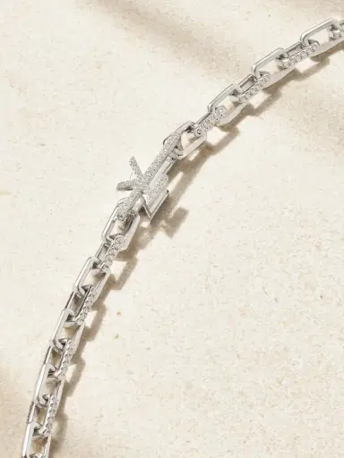 Nikos Koulis Universe 18-karat White Gold Diamond Necklace | Thumbnail 3