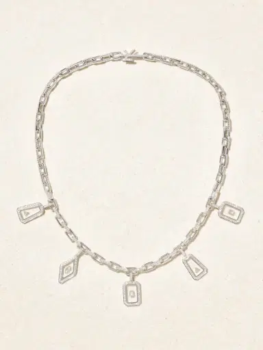 Nikos Koulis Universe 18-karat White Gold Diamond Necklace | Thumbnail 4