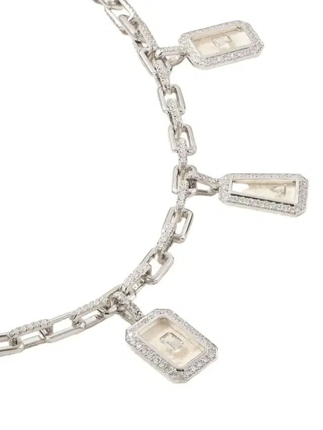 Nikos Koulis Universe 18-karat White Gold Diamond Necklace