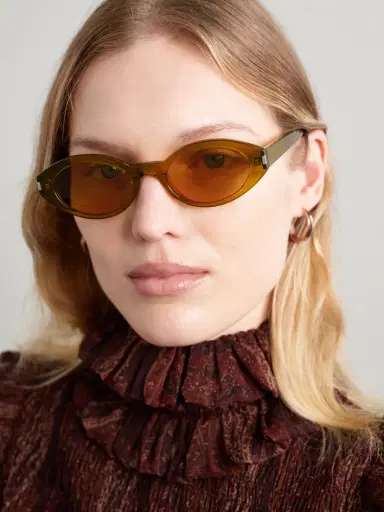 Saint Laurent Eyewear Oval-frame Acetate Sunglasses | Thumbnail 2 Saint Laurent Eyewear Oval-frame Acetate Sunglasses | Thumbnail 2