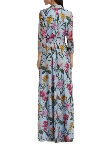 SACHIN & BABI Women's Addison Floral Shirt Gown - Glacial Blue Blossoms | Thumbnail 5 SACHIN & BABI Women's Addison Floral Shirt Gown - Glacial Blue Blossoms | Thumbnail 5