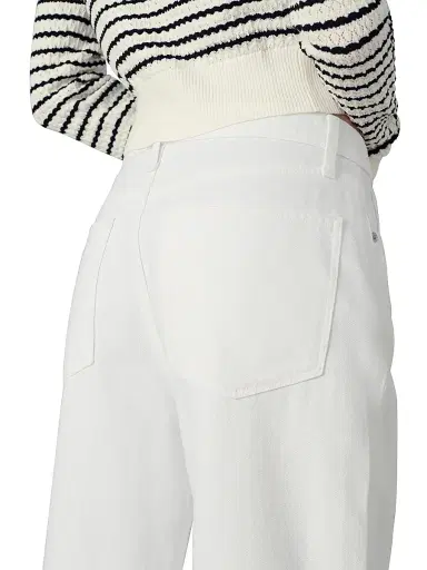 Joe's Jeans Women's Ryan Low-Slung Baggy Pants - White | Thumbnail 6