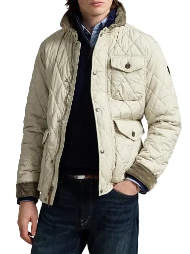 Polo Ralph Lauren Men's Beaton Quilted Water-Repellent Jacket - Stoneware Grey | Thumbnail 3