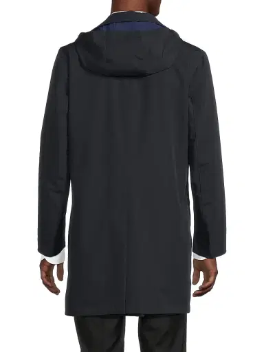 Sartorio Napoli Men's Reversible Stretch Nylon Hooded Jacket - Blue Navy - Size Medium | Thumbnail 5 Sartorio Napoli Men's Reversible Stretch Nylon Hooded Jacket - Blue Navy - Size Medium | Thumbnail 5