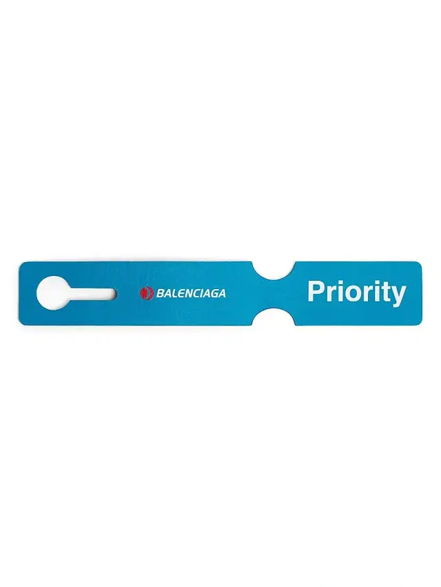Balenciaga Men's Luggage Swing Keychain Charm - Blue