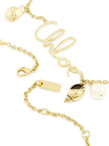 Chloé Women's Goldtone & Imitation Pearl "" Pendant Necklace - Vintage Gold | Thumbnail 3 Chloé Women's Goldtone & Imitation Pearl "" Pendant Necklace - Vintage Gold | Thumbnail 3