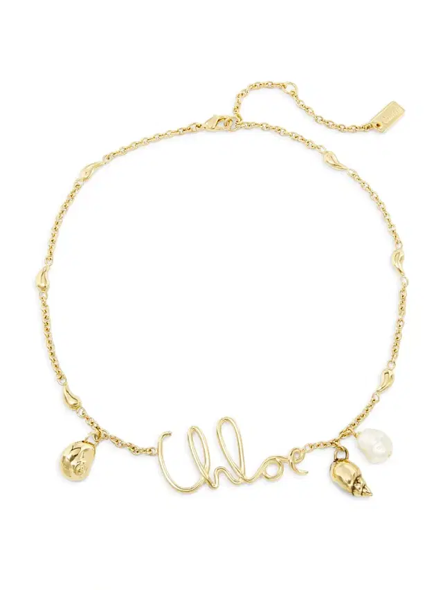 Women's Goldtone & Imitation Pearl "" Pendant Necklace - Vintage Gold