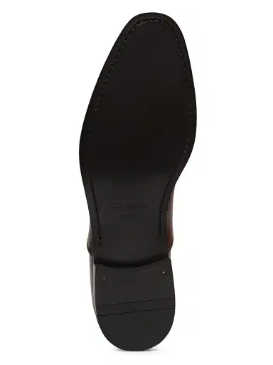 FERRAGAMO Men's Leather Cap-Toe Oxfords - Natural | Thumbnail 6