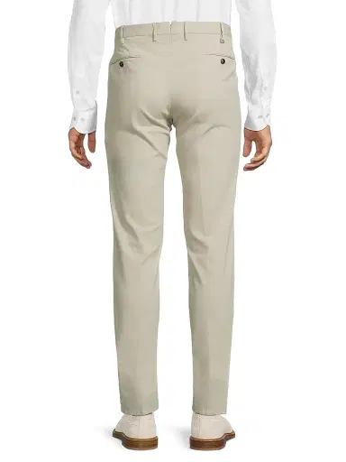 PT Torino Men's Soft Stretch Button-Tab Slim Pants - Grey - Size 36 | Thumbnail 5