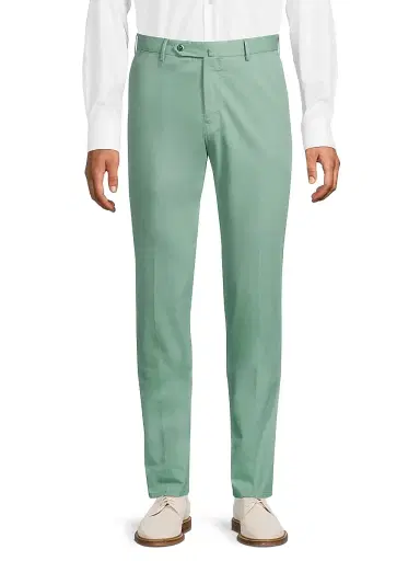 PT Torino Men's Délavé Soft Stretch-Cotton Pants - Light Green | Thumbnail 3 PT Torino Men's Délavé Soft Stretch-Cotton Pants - Light Green | Thumbnail 3