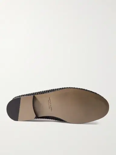 Manolo Blahnik Padstow Collapsible-Heel Leather-Trimmed Raffia Loafers - Men | Thumbnail 6 Manolo Blahnik Padstow Collapsible-Heel Leather-Trimmed Raffia Loafers - Men | Thumbnail 6