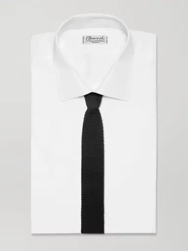 MR P. 7cm Knitted Silk Tie - Men | Thumbnail 2 MR P. 7cm Knitted Silk Tie - Men | Thumbnail 2