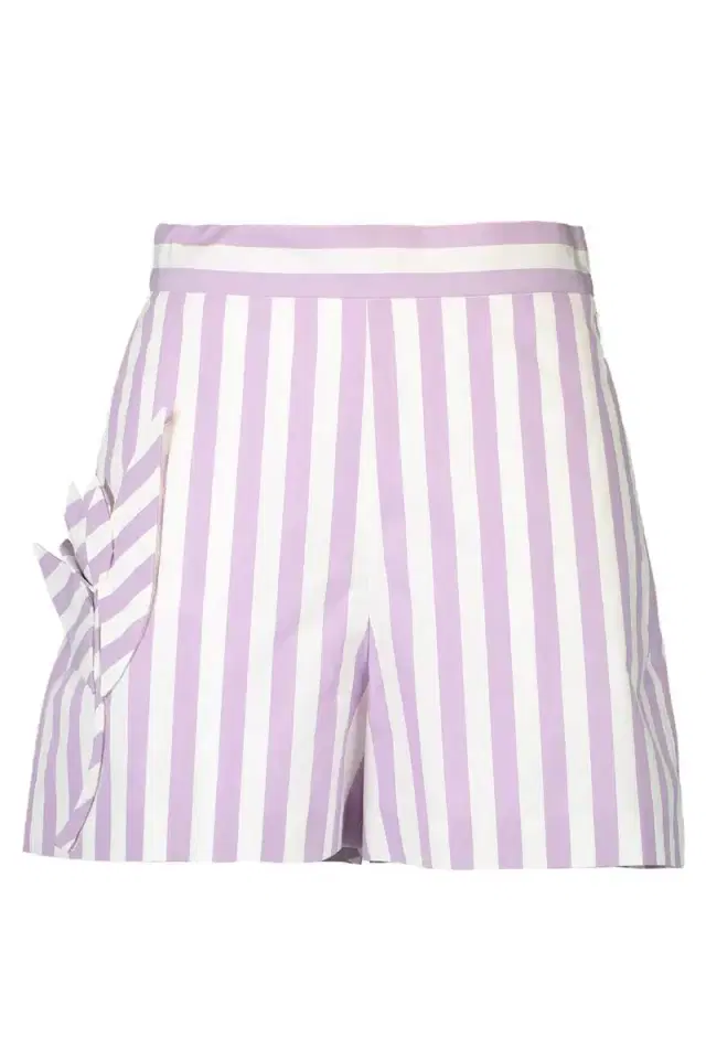 Oscar de la Renta Striped Cut Out Short