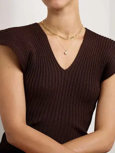 STONE AND STRAND Piece Of My Heart Sparkle 14-karat Gold Diamond Necklace | Thumbnail 5 STONE AND STRAND Piece Of My Heart Sparkle 14-karat Gold Diamond Necklace | Thumbnail 5