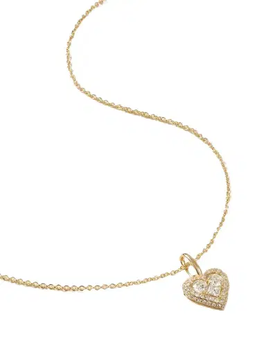 STONE AND STRAND Piece Of My Heart Sparkle 14-karat Gold Diamond Necklace | Thumbnail 1 STONE AND STRAND Piece Of My Heart Sparkle 14-karat Gold Diamond Necklace | Thumbnail 1
