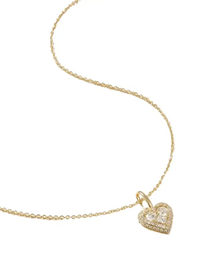 STONE AND STRAND Piece Of My Heart Sparkle 14-karat Gold Diamond Necklace
