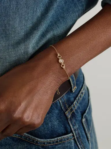 STONE AND STRAND Silvia 14-karat Gold Diamond Bracelet | Thumbnail 2 STONE AND STRAND Silvia 14-karat Gold Diamond Bracelet | Thumbnail 2