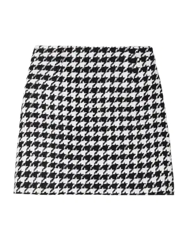 Carolina Herrera Houndstooth Tweed Mini Skirt | Thumbnail 1 Carolina Herrera Houndstooth Tweed Mini Skirt | Thumbnail 1