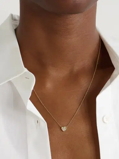 STONE AND STRAND Tie The Knot 10-karat Gold Diamond Necklace | Thumbnail 2