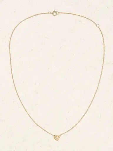 STONE AND STRAND Tie The Knot 10-karat Gold Diamond Necklace | Thumbnail 4